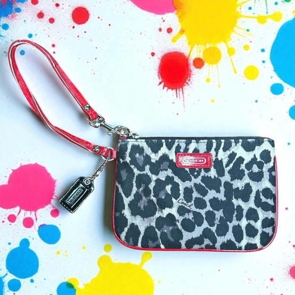 Coach Handbags - Coach Park Ocelot Leopard Print Cloth Wristlet Wallet - “Jennie”